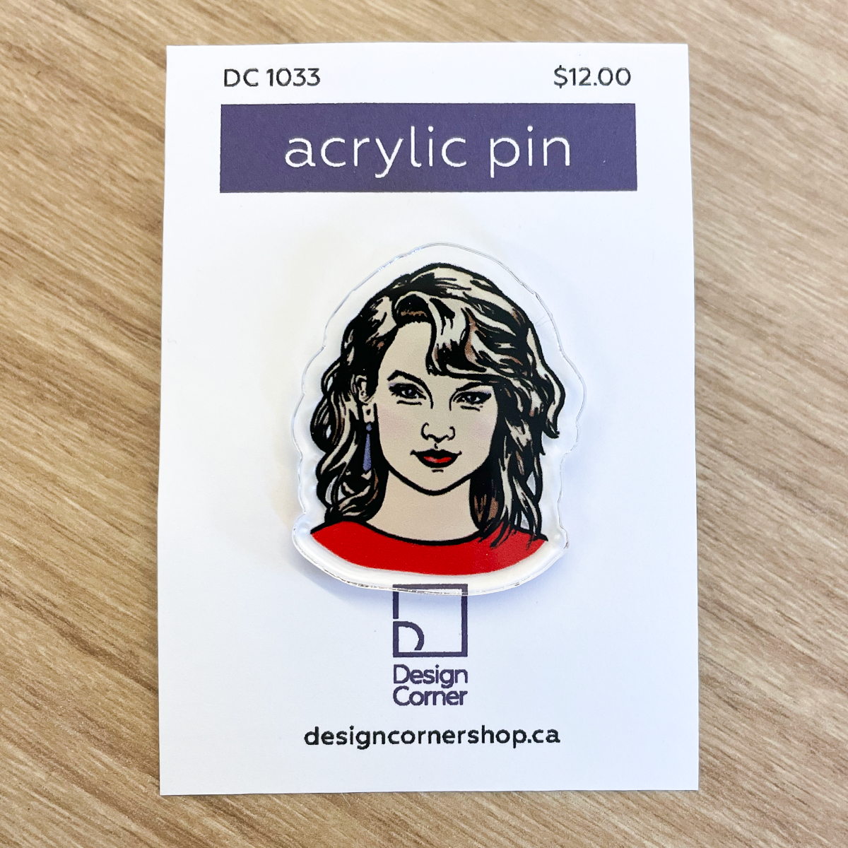 Design Corner - Taylor Swift Acrylic Tack Pin