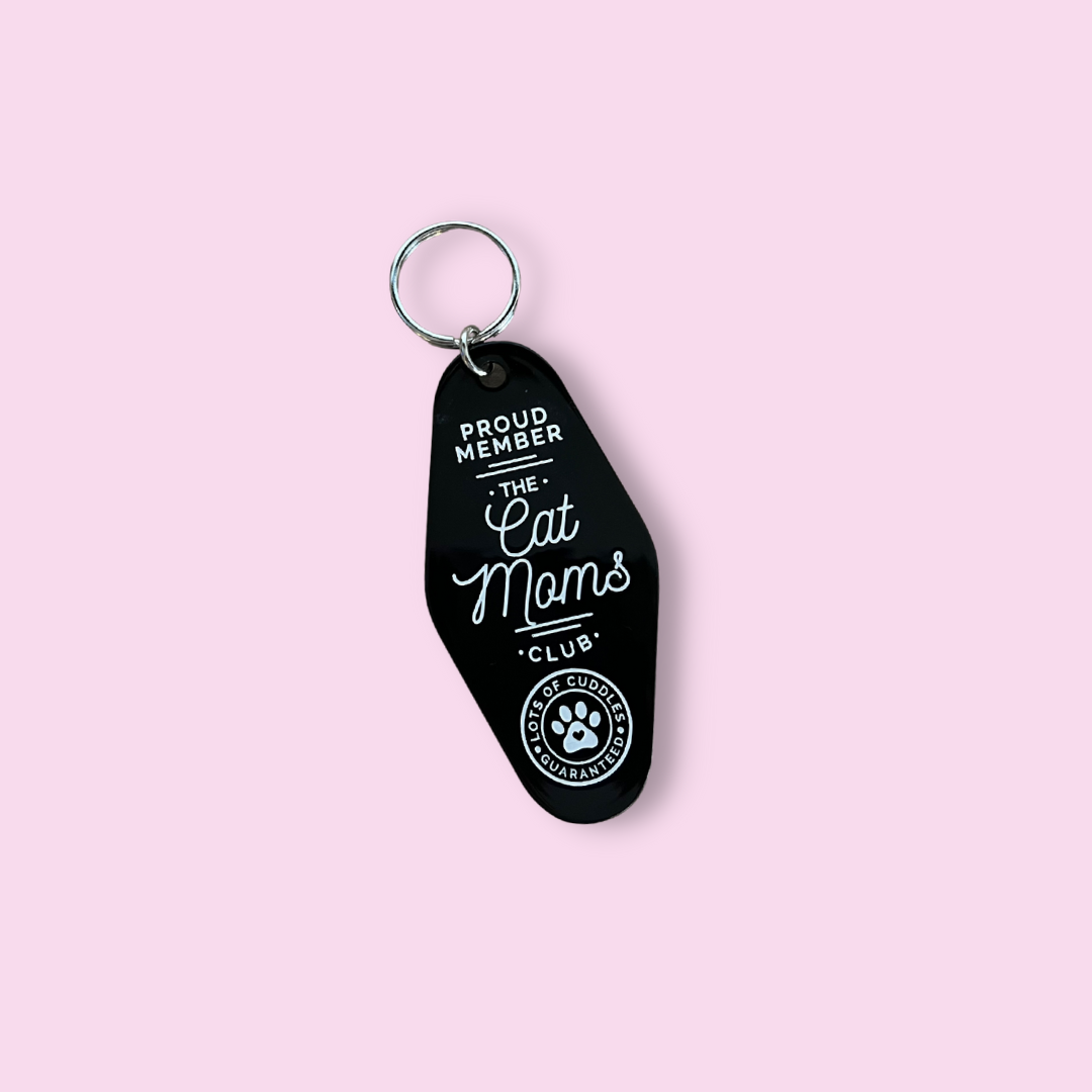 The Playful Pineapple - Cat Moms Club Motel Keychain