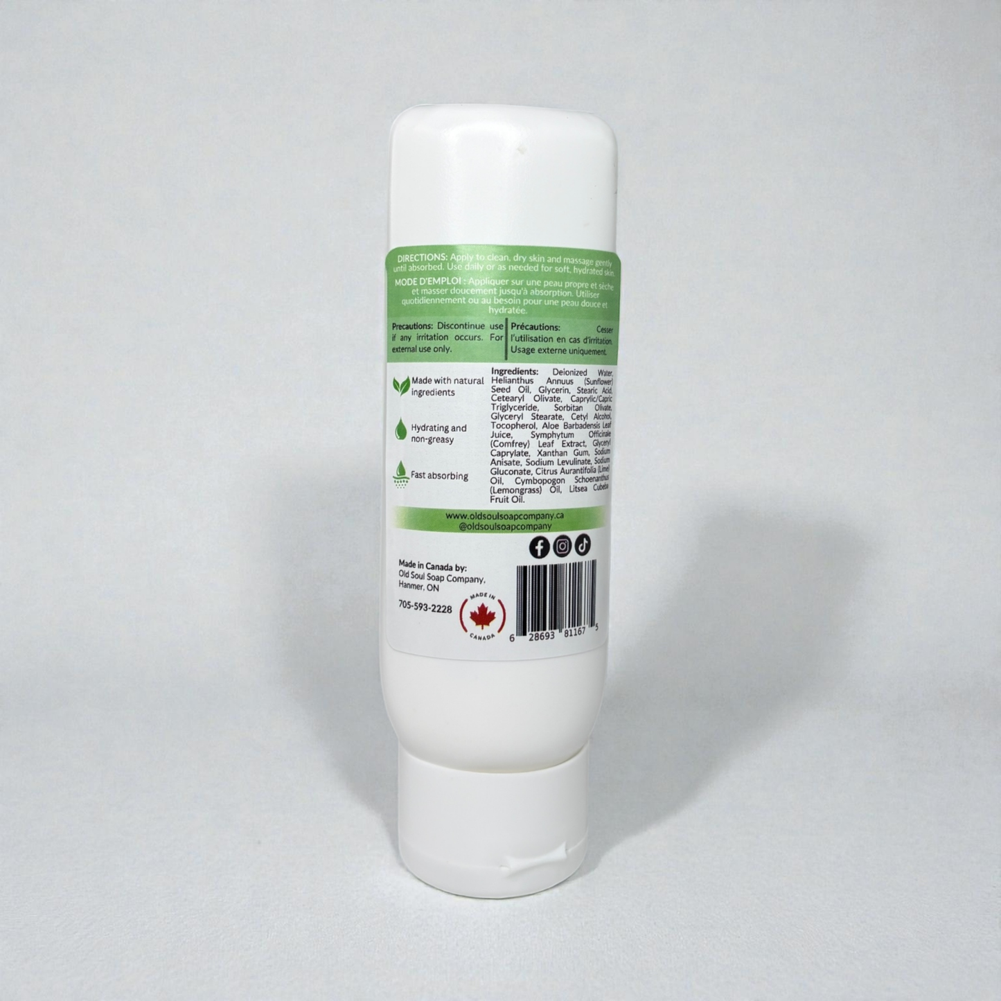 Old Soul Soap Company Inc. - Natural Body Lotion: Minimalist