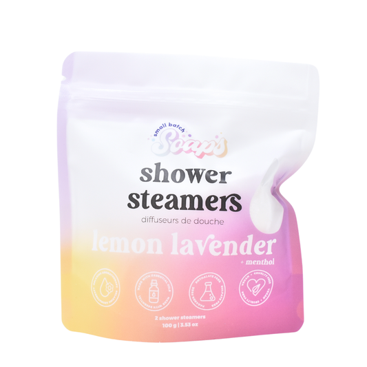 Small Batch Soaps - Lemon Lavender Shower Steamers: 2-Pack