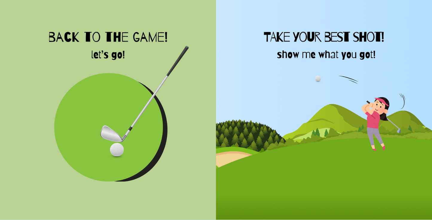 Doodle Paw Press - Hello Golf | Golf Books for Babies | Sports Baby Books