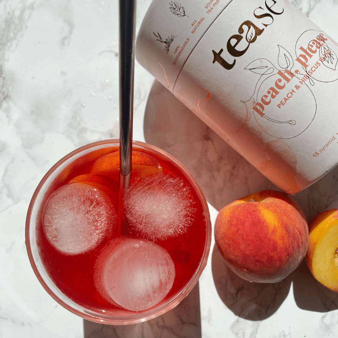 Tease | Wellness Tea Blends + Accessories - Peach Please: Hydration + Skin Support Wellness Tea Blendm