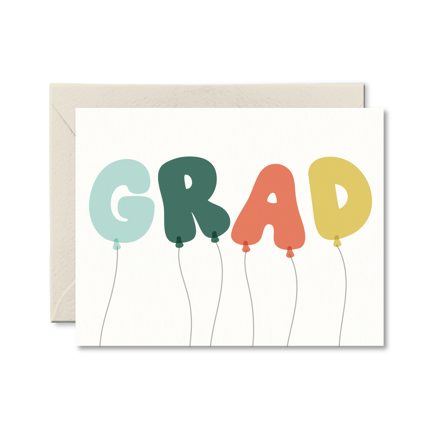 Pretty by Her - GRAD Balloons Card