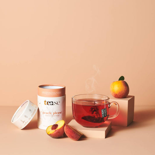 Tease | Wellness Tea Blends + Accessories - Peach Please: Hydration + Skin Support Wellness Tea Blendm