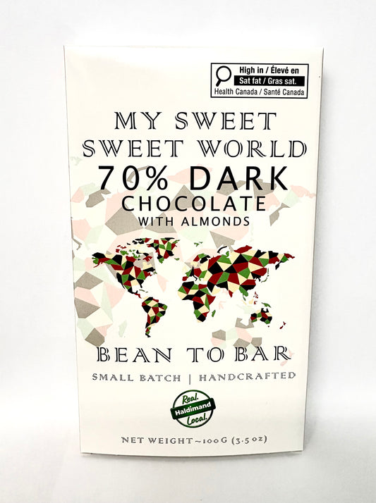 My Sweet Sweet World: 70% Dark with Almonds - Joy