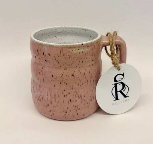 Stoney Ridge Pottery - Wavy coral/pink mug