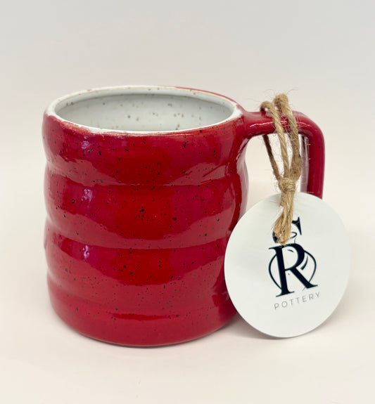Stoney Ridge Pottery - Wavy red mug