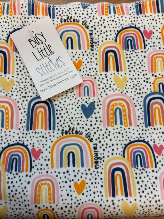 Busy little Stitches- Follow the Rainbow Toddler Blanket