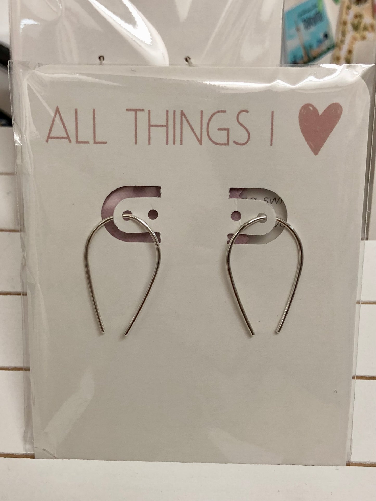 All Things I <3 - Wishbone threader earrings