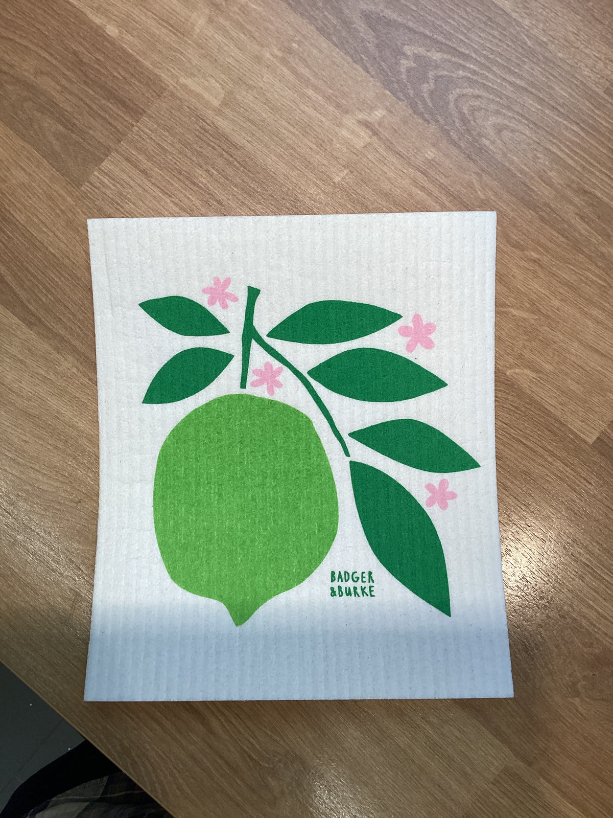Badger and Burke - Lime sponge cloth