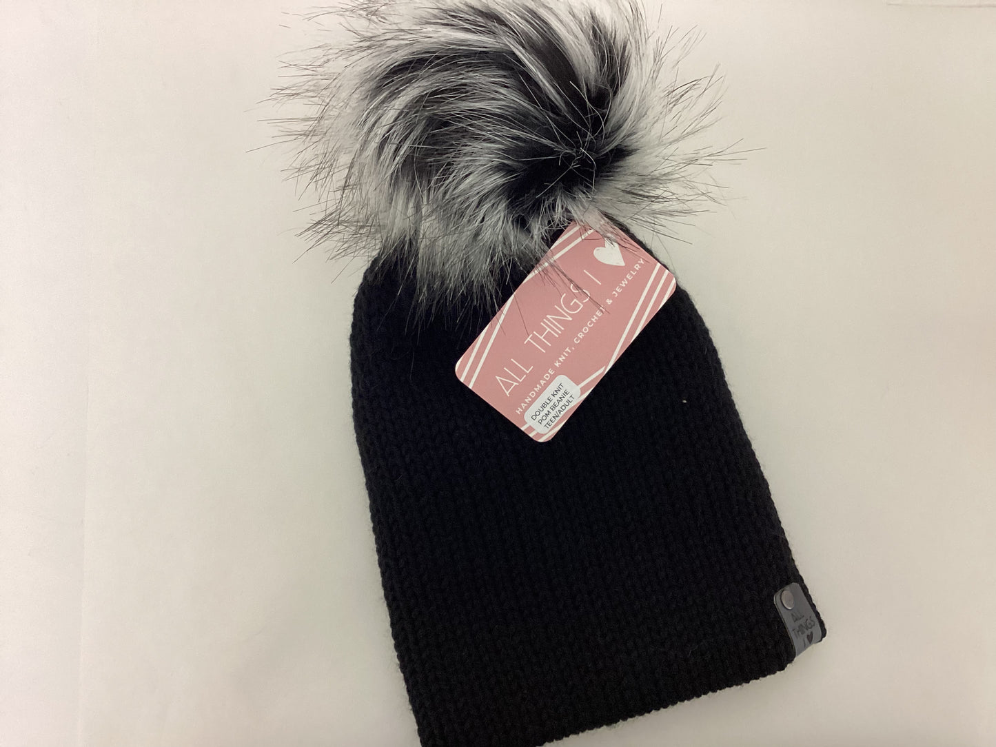 All Things I love - Double knit pom beanie