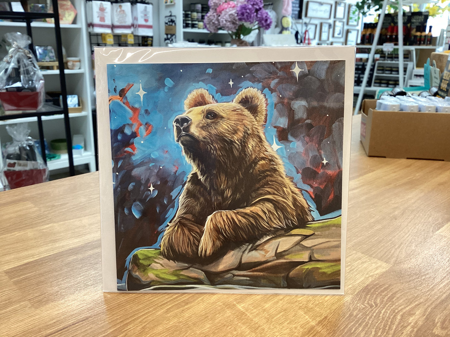 Phillips Art + Design - Bear on log card