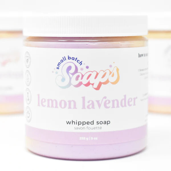 Small Batch Soaps- Lemon Lavender Whipped Soap