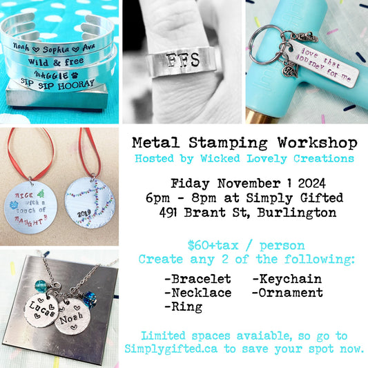 Metal Stamping Workshop - November 1, 6-8pm