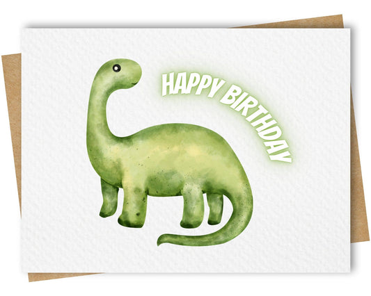 Paper Kuts - Happy Birthday Dinosaur Card