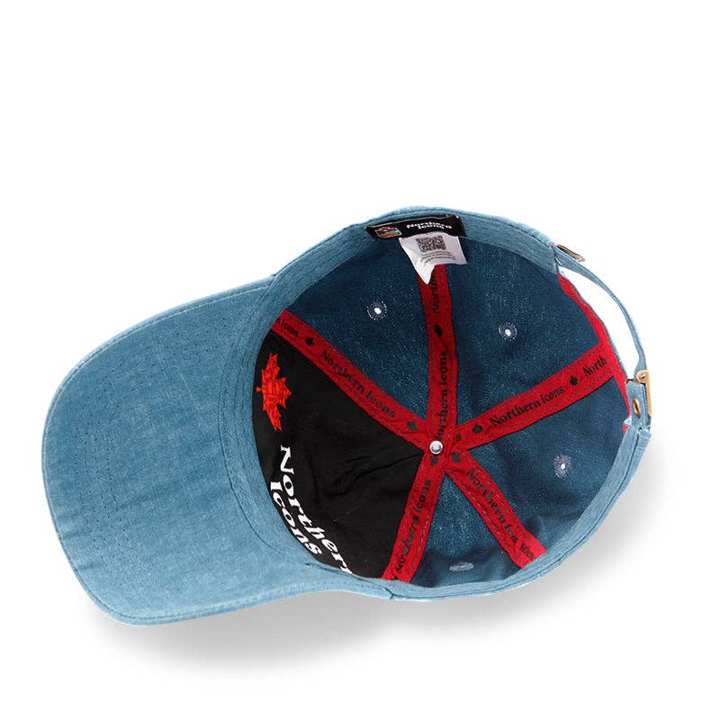 Northern Icons Canada - Canada Multi Patches washed canvas Cap: Red