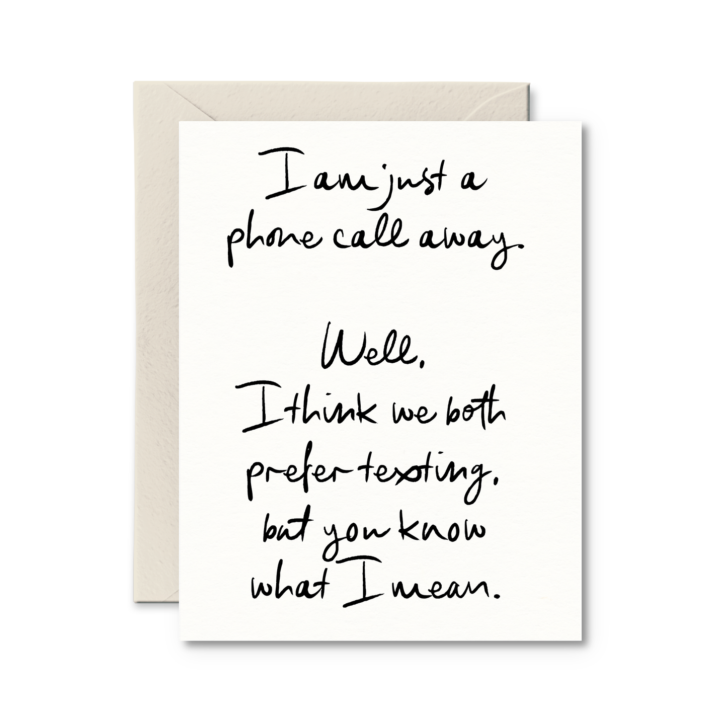 Pretty by Her - Just a Phone Call Away Card