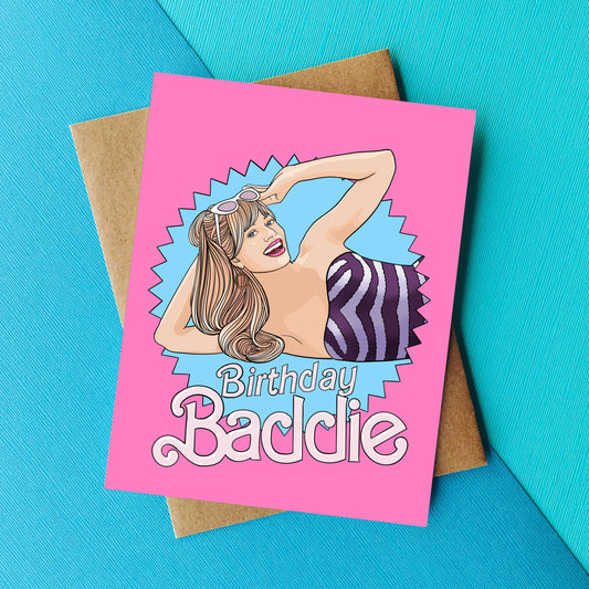 Pop Cult Paper - Birthday BADDIE Funny Birthday Card Pop Culture Card