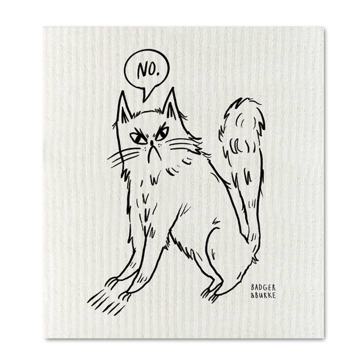 Badger & Burke - Snitty Kitty "NO" Sponge Cloth / Reusable Paper Towel