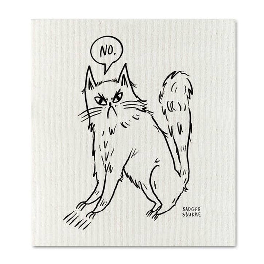 Badger & Burke - Snitty Kitty "NO" Sponge Cloth / Reusable Paper Towel