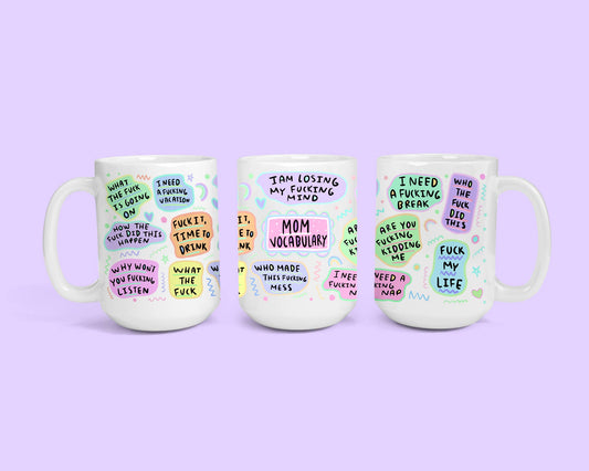 Sunshine & Lemons Co. - Mom Vocabulary Mug: White