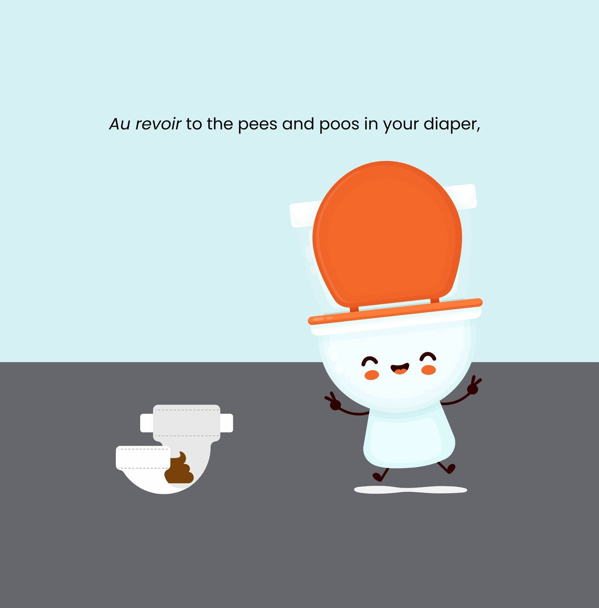 Doodle Paw Press - Goodbye Diapers- A potty training prep book for kids.