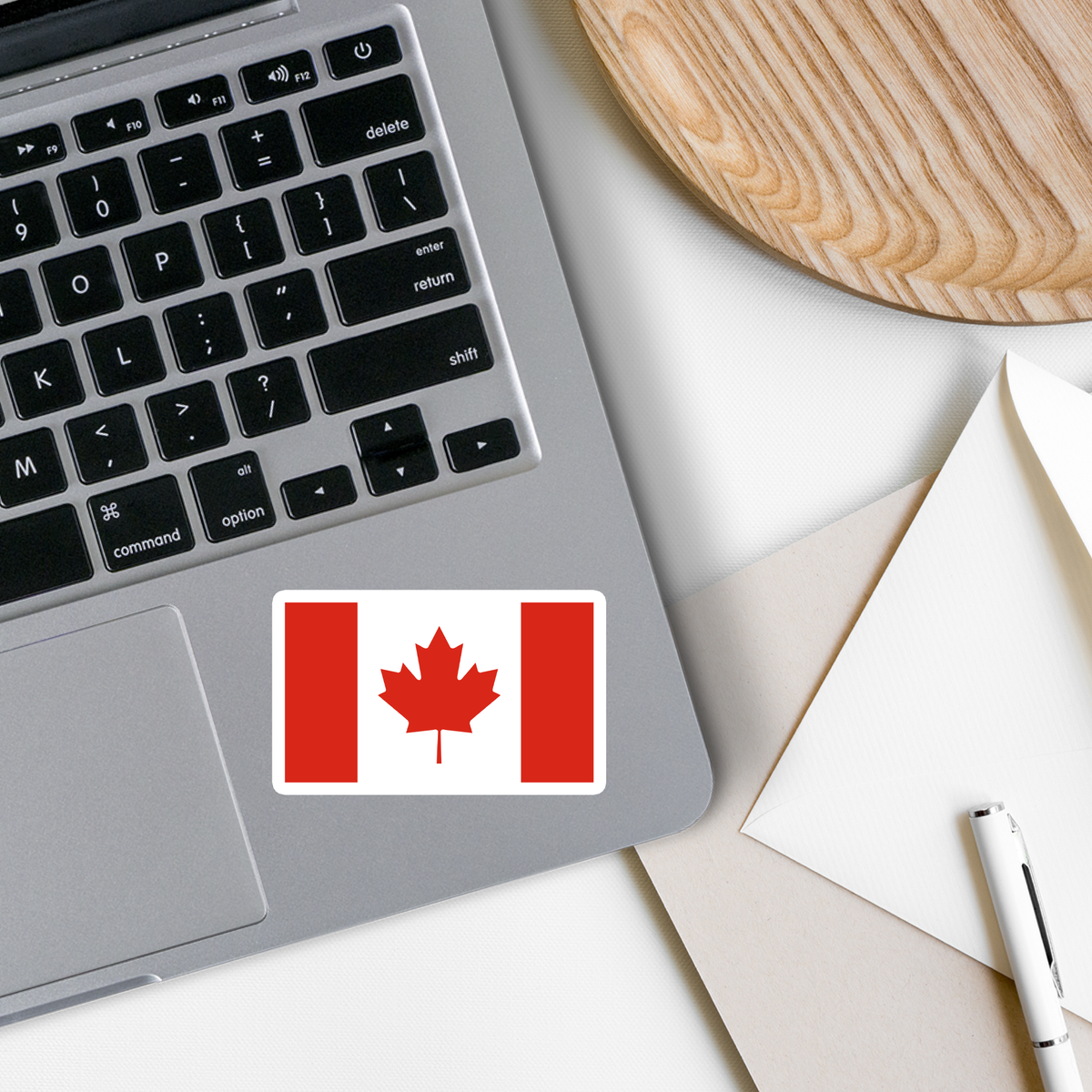 SlapPolitics Stickers (ALL US IMPORT DUTIES COVERED) - Canadian Flag | Politics | Waterproof Bumper Sticker
: 3.5"