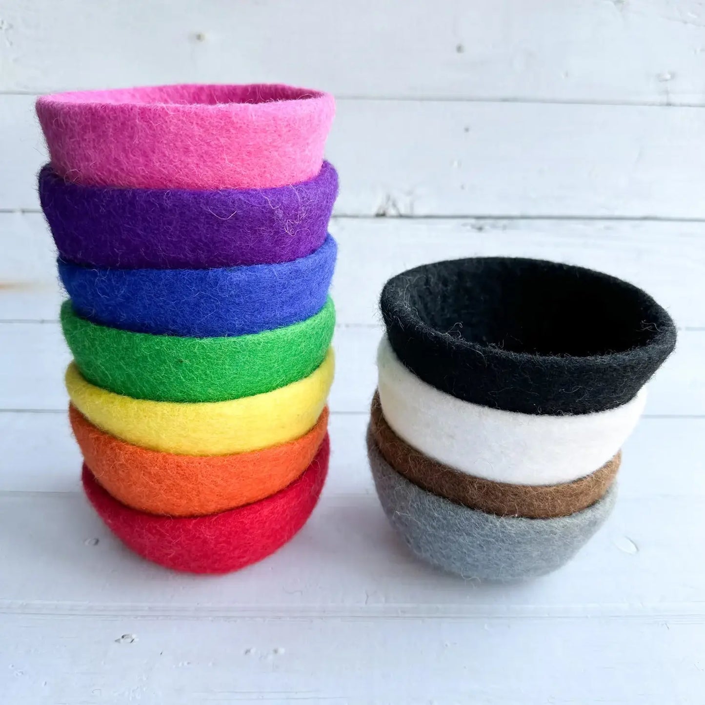 Sewing Seeds Play - Standard Colors Felt Bowls