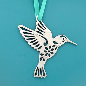 Basic Spirit - Hummingbird Pewter Window Ornament