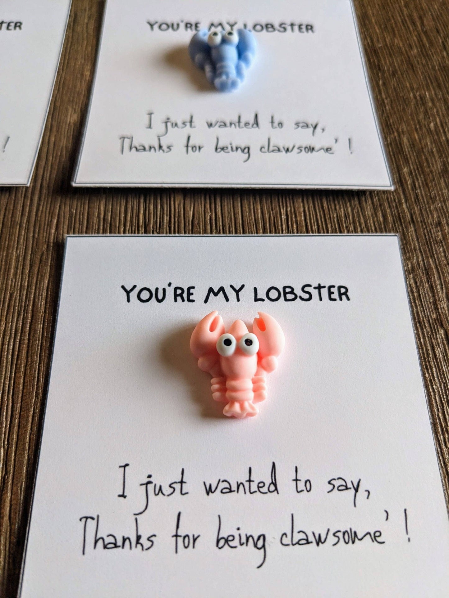 Uplifted Ink - Lobster Appreciation Love & Motivation Card: Variety of Colors / 1 Card