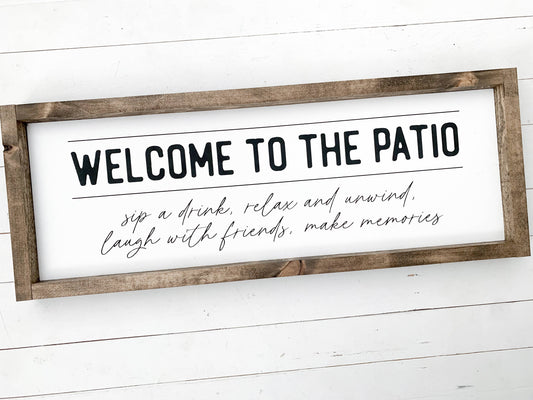 Ashwood Designs - Welcome to the patio: Dark Walnut