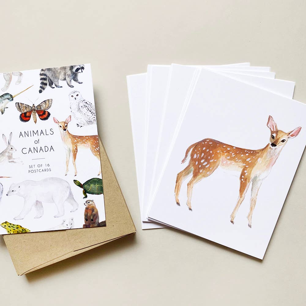 Emilie Simpson Art & Design - Animals of Canada Postcard Set