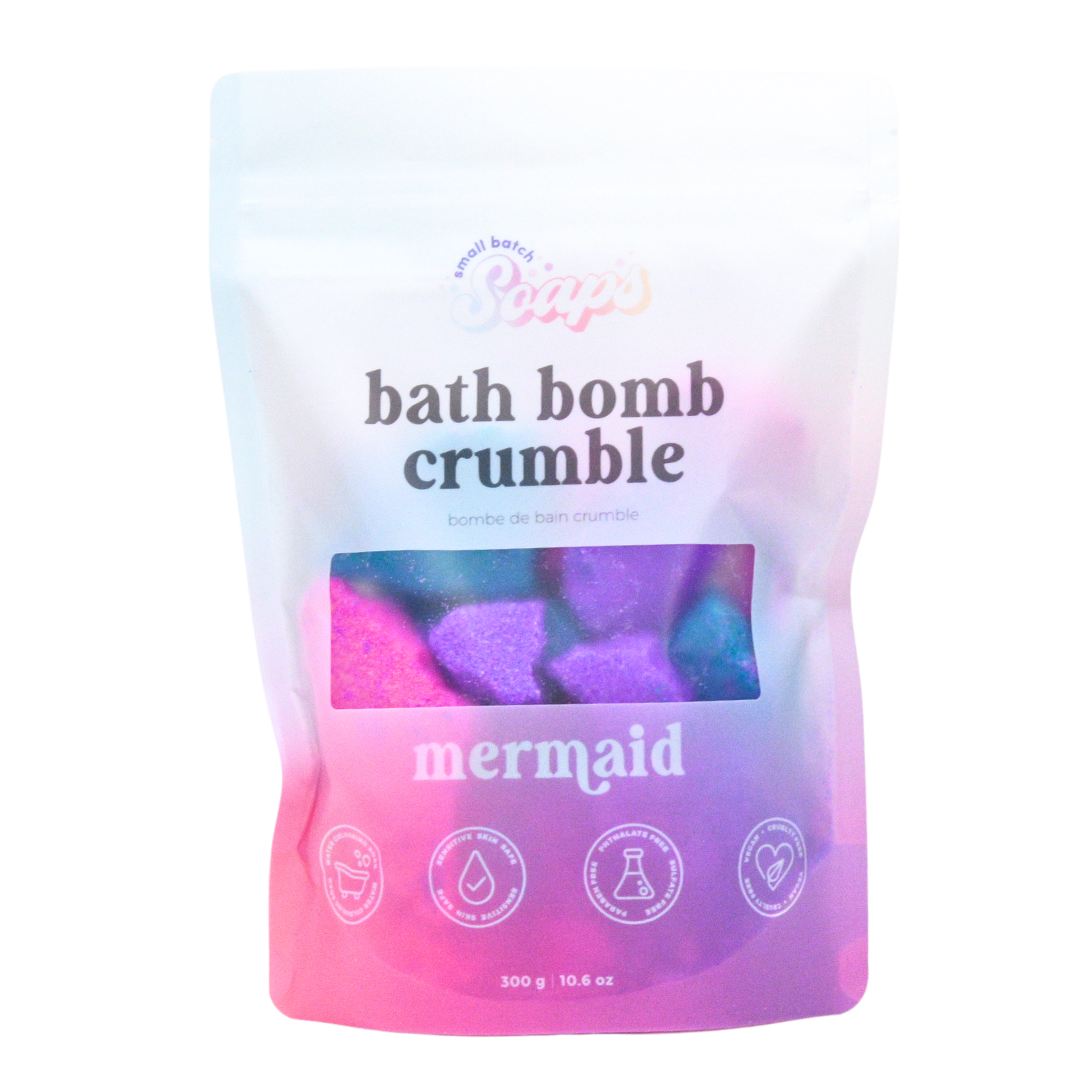 Small Batch Soaps - Mermaid Bath Bomb Crumble: Mini (75 g)