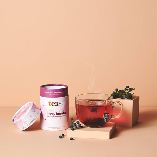 Tease | Wellness Tea Blends + Accessories - Berry Booster Tea | Iced or Hot Brew Wellness Tea