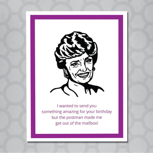 Design Corner - Golden Girls Blanche Postman Birthday Card