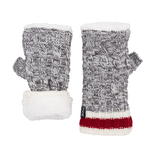 POOK - POOK FINGERLESS SHERPA GLOVES: One Size Fits All