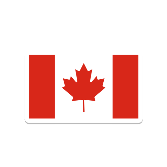 SlapPolitics Stickers (ALL US IMPORT DUTIES COVERED) - Canadian Flag | Politics | Waterproof Bumper Sticker
: 3.5"