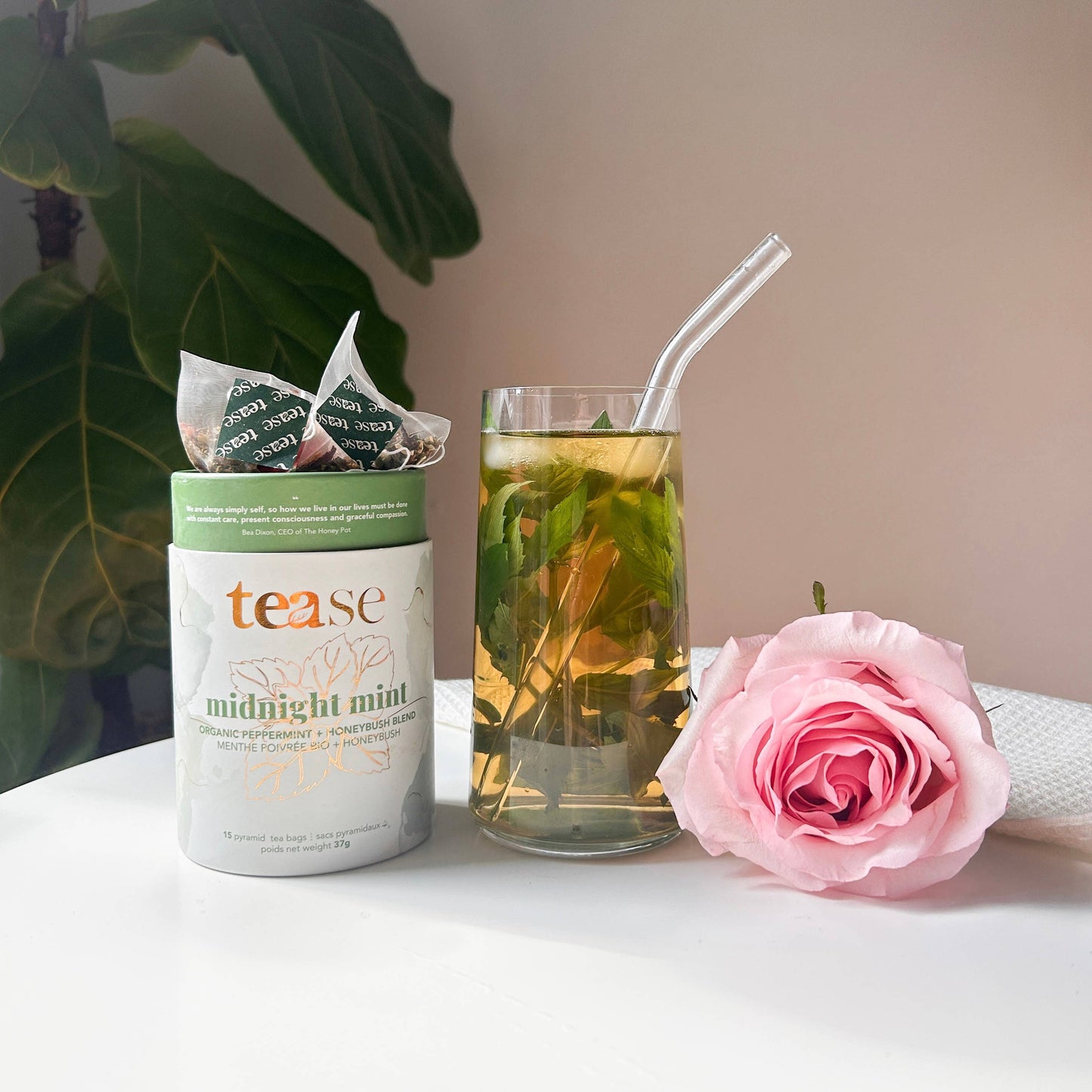 Tease | Wellness Tea Blends + Accessories - Midnight Mint | All Natural Biodegradable, Organic Tea Blend