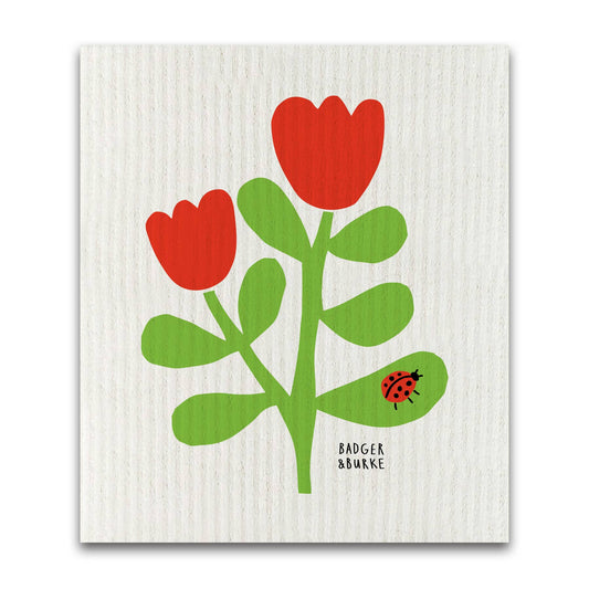 Badger & Burke - Ladybug Swedish Sponge Cloth / Reusable Paper Towel