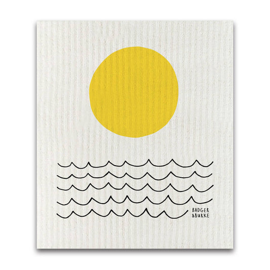 Badger & Burke - Sun and Waves Sponge Cloth / Reusable Paper Towel