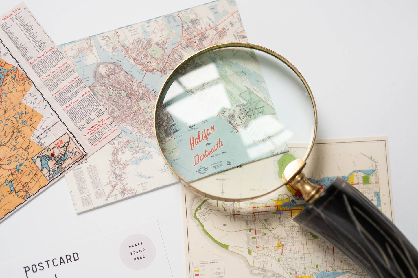 Sadie & June - Burlington area  Map Postcard