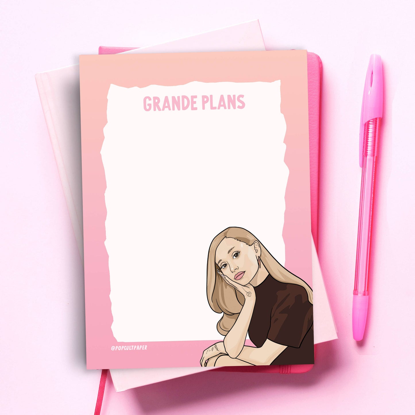 Pop Cult Paper - Pink Pop Culture Notepad / Journal
