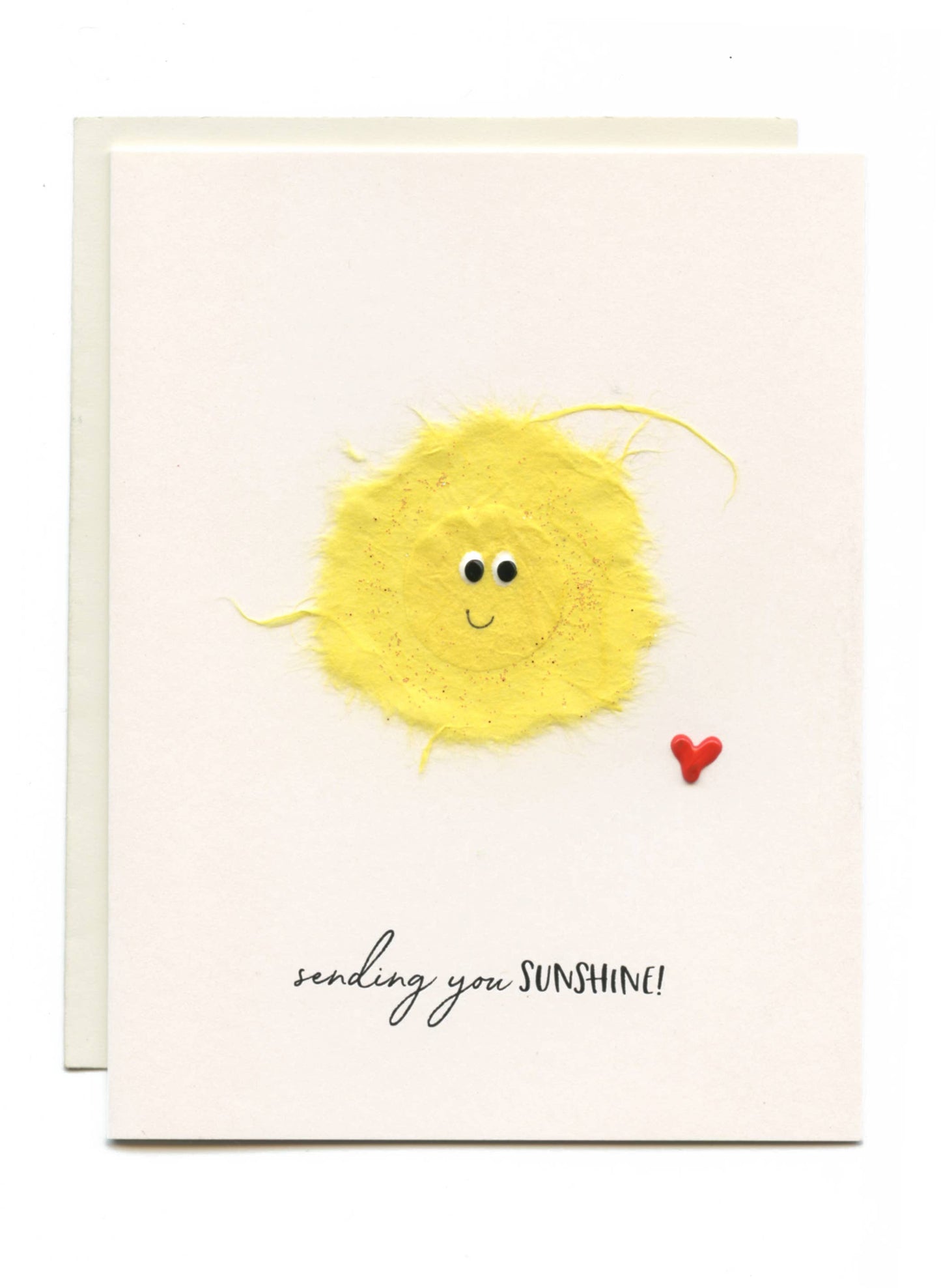 FLAUNT HANDMADE CORRESPONDENCES - "Sending You Sunshine" Sun with Heart