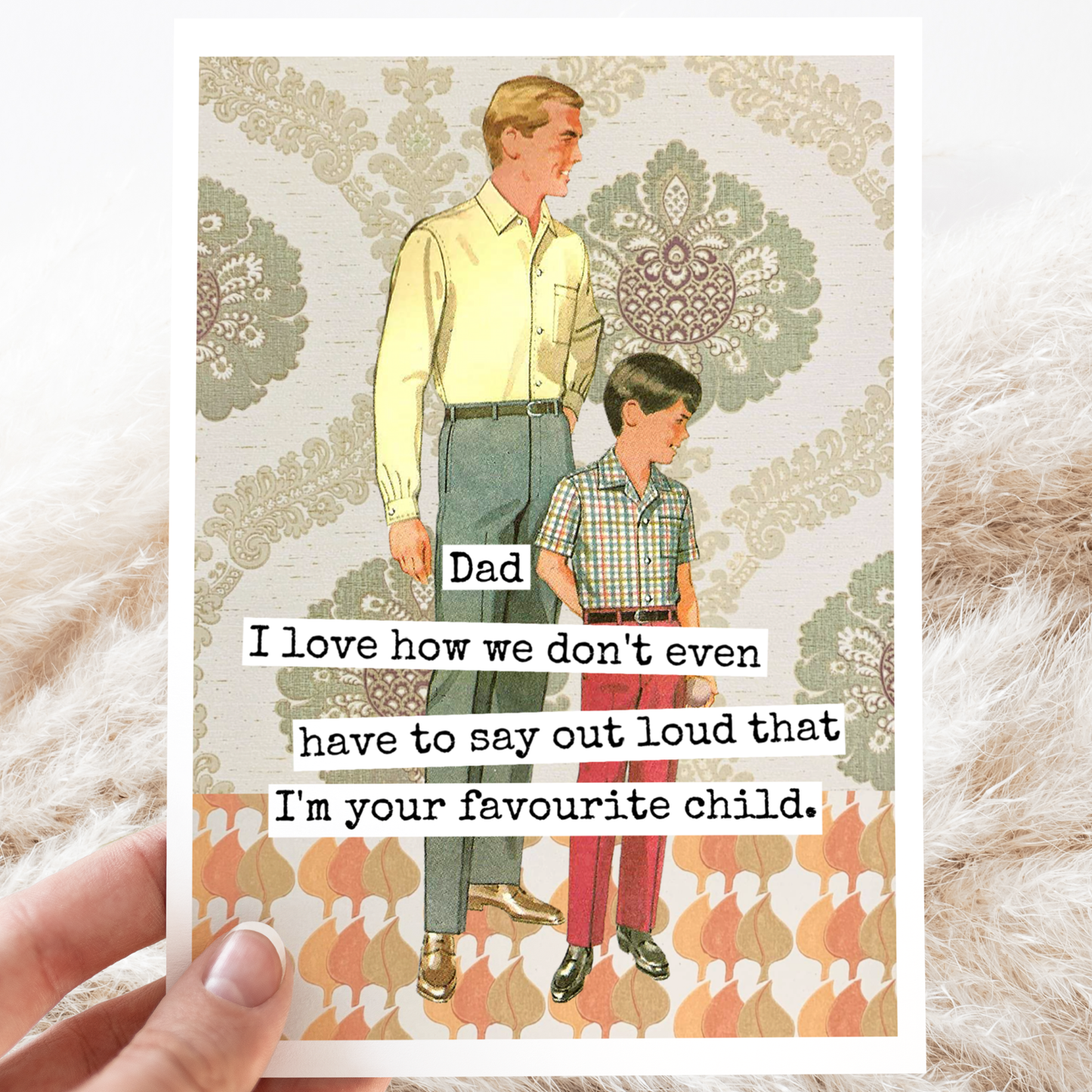 RAVEN'S Rest Studio - Greeting Card. Dad I Love How We Don't Even Have To Say...