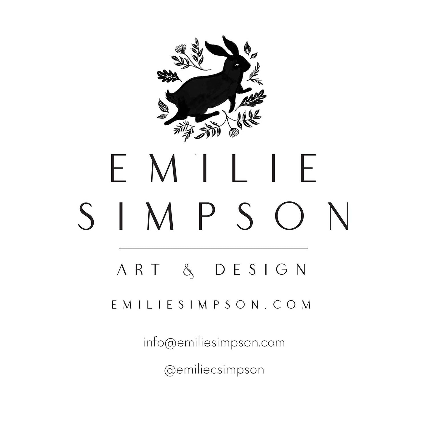 Emilie Simpson Art & Design - Evening Grosbeak Art Card