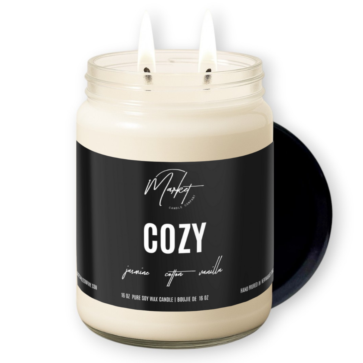 Market Candle Company - COZY SOY CANDLE: 8 oz Single Wick