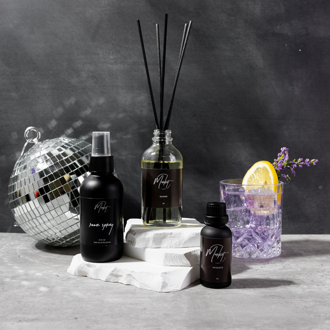 Market Candle Company - LAVENDER LEMON DIFFUSER REEDS: STANDARD LABEL