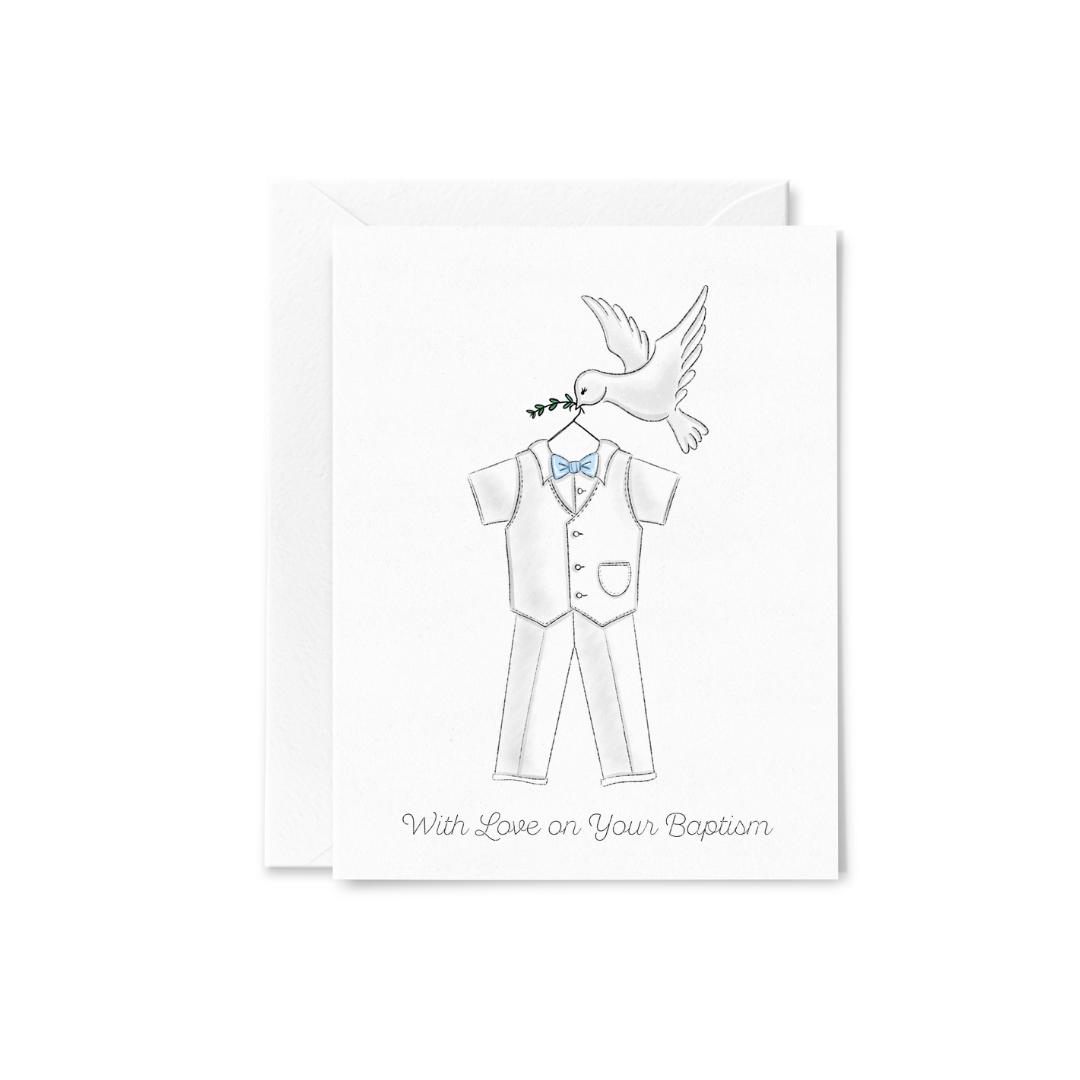 The Pretty Pink Studio - With Love | Baptism Greeting Card