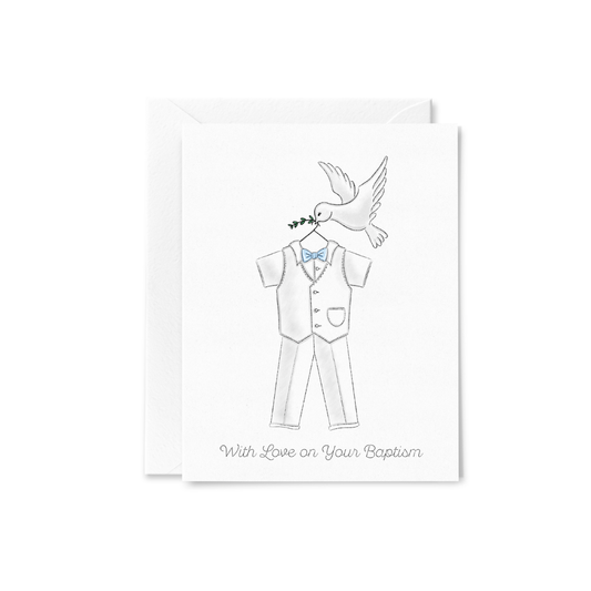 The Pretty Pink Studio - With Love | Baptism Greeting Card