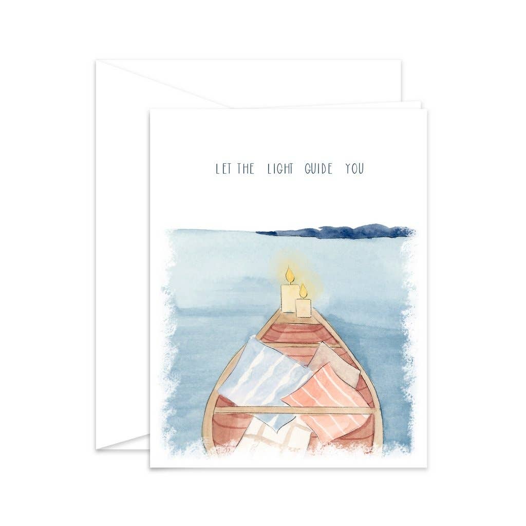 Almeida Illustrations - Let the Light Guide You - Sympathy Greeting Card